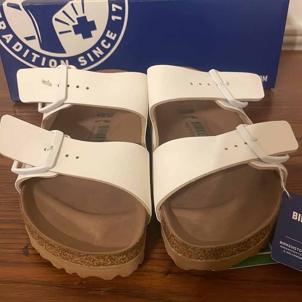 Birkenstock Arizona BS white US 7 - Picture 2 of 5